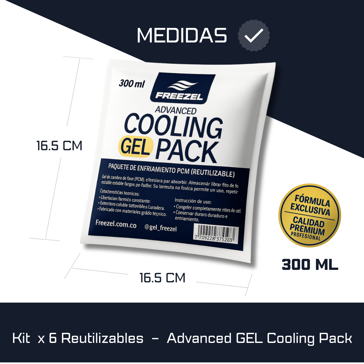 Cooling Gel Pack 300 ml – Freezel Advanced