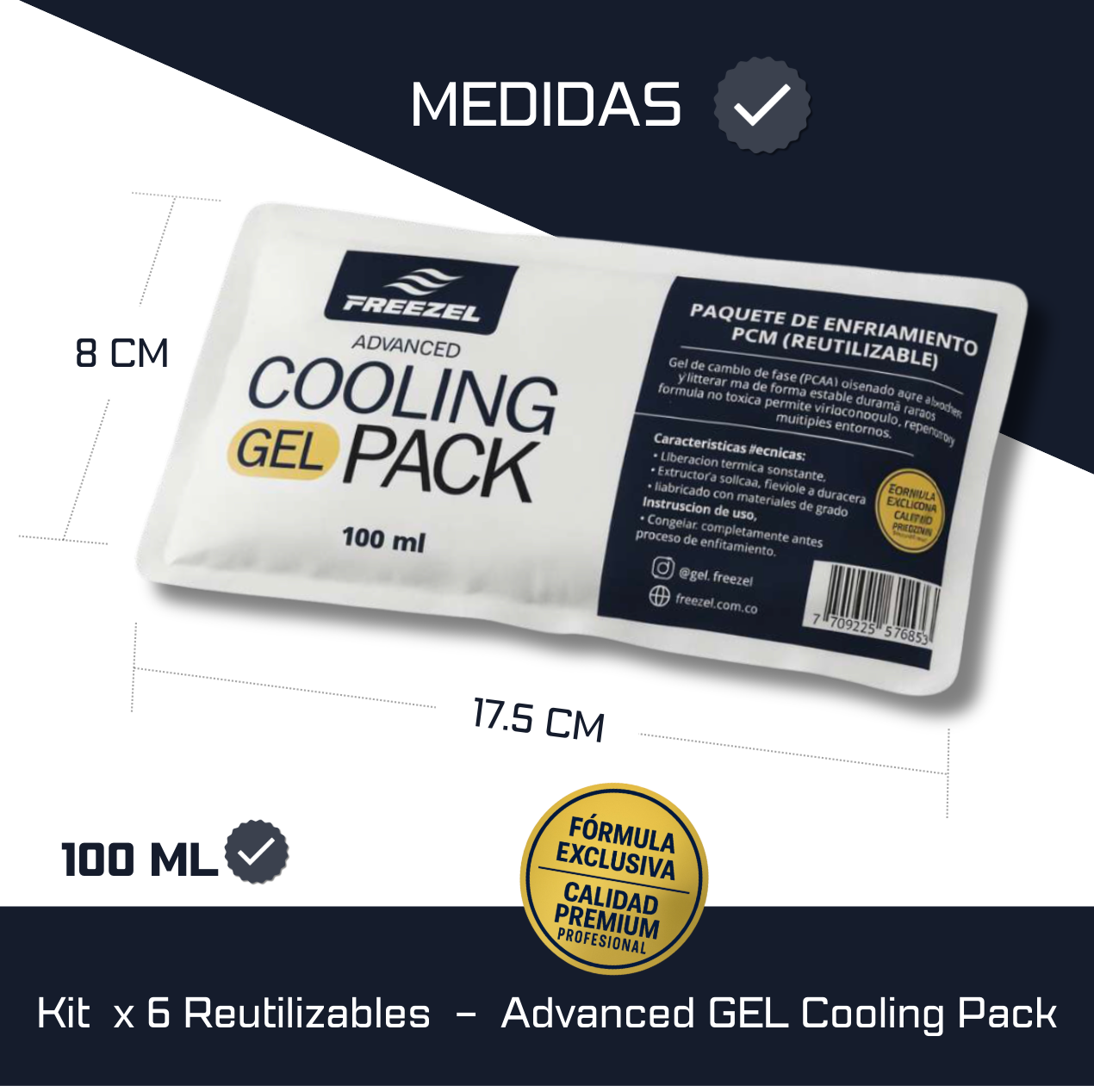 Cooling Gel Pack 100 ml – Freezel Advanced